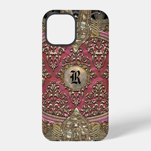 Speigaford Barok Damast Monogram Case-Mate iPhon iPhone Hoesje (Achterkant)