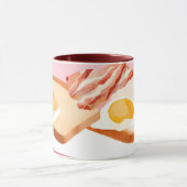 Spek en eieren en toast mok (Midden)