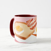 Spek en eieren en toast mok (Voorkant links)