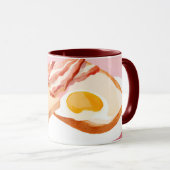 Spek en eieren en toast mok (Voorkant rechts)