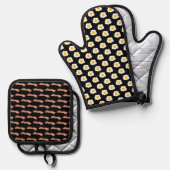Spek en eieren ovenwant & pannenlap set (Voorkant / Achterkant)