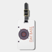 spekers-patroon-muziek-geluid-bass-grid-bass bagagelabel (Voorkant verticaal)