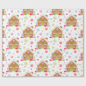 Spekhuisje – Whimsical Kerstontwerp Cadeaupapier (Vlak)