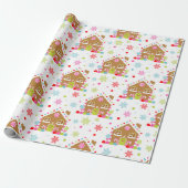 Spekhuisje – Whimsical Kerstontwerp Cadeaupapier (Uitgerold)
