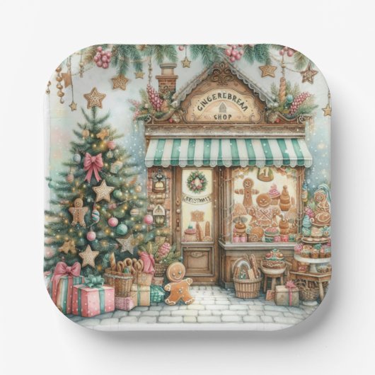 Spekkoekshop Papieren Bordje (Voorkant)