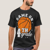 spel 4e klas basketbal eerste dag van dergelijke t-shirt (Voorkant)