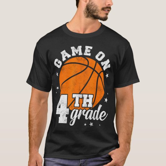  spel 4e klas basketbal eerste dag van dergelijke t-shirt (Voorkant)