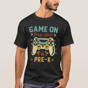 spel aan de pers Begin pre-K terug naar school G T-shirt