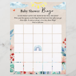 Spel "Bingo" voor baby shower.