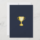 spel blauw kinder jongens Sport 10e Verjaardag Kaart (Achterkant)