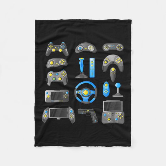 Spel Controle Alle Dingen Videogame 1 Fleece Deken (Voorkant)
