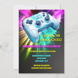 Spel controller realistische videogames neon kinde kaart