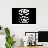 Spel Cornholer Toss Spel Toss Zak Cornhole Poster (Thuiskantoor)