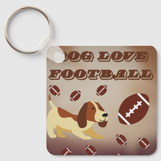 Spel Dag Amerika Football Sport Fans Custom Sleutelhanger (Voorkant)
