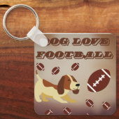 Spel Dag Amerika Football Sport Fans Custom Sleutelhanger (Voorkant)