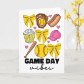 Spel Dag Sfeer Coquette Strik Softll Moeder Mama S Kaart (Gele Bloem)