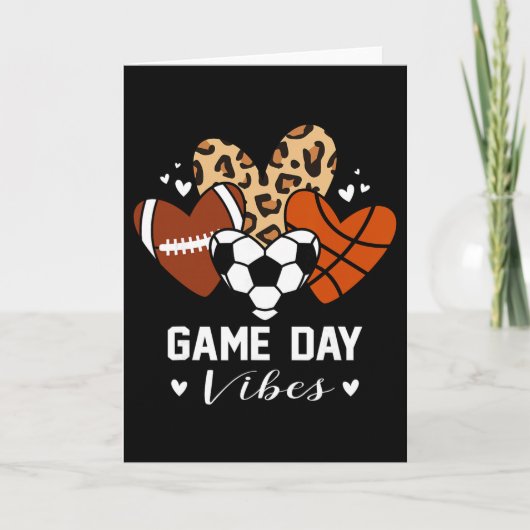 Spel Dag Sfeer Grappig Voetbal Schets Voetbal Moed Kaart (Voorkant)