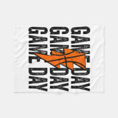  Spel Dag Sketll Lightning Bolt Funny Team Fleece Deken (Voorkant (Horizontaal))