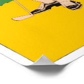 spel en roddel Golf afdrukken Poster (Hoek)