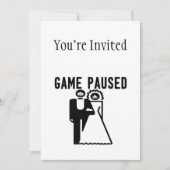 Spel Gepauzeerd Bruid & Bruidegom Kaart (Voorkant)