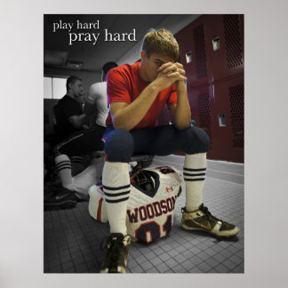 Spel hard... Pray Hard Poster