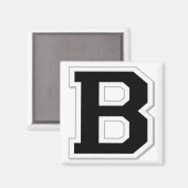 Spel het uit Initiaal letter B in zwarte magneet (Voorkant / Achterkant)