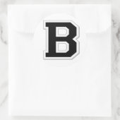 Spel het uit Initiaal letter B in zwarte Stickers (Tas)