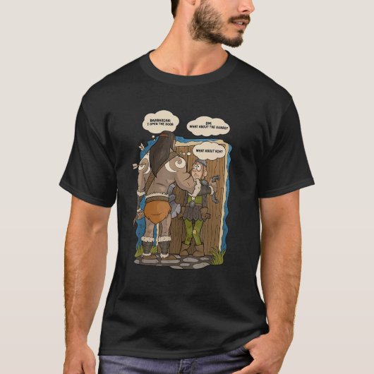 Spel in barbaarse speler t-shirt (Voorkant)