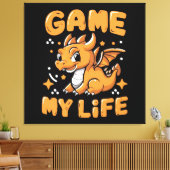 Spel is mijn leven canvas afdruk (Insitu (Woonkamer))