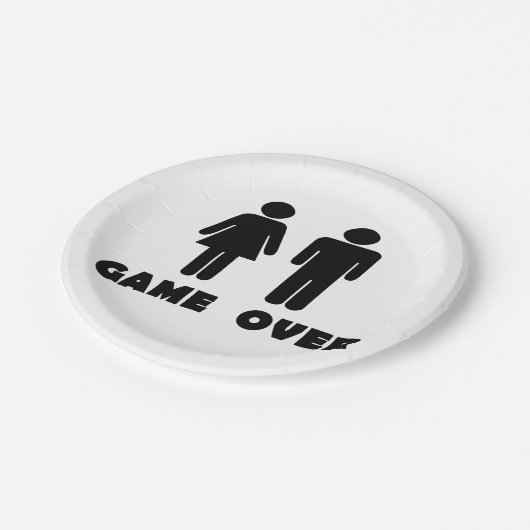 Spel is uit papieren bordje (Gekanteld)