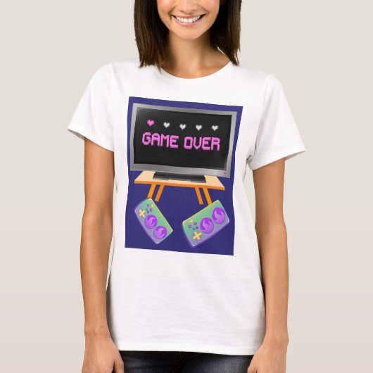 spel is uit t-shirt (Voorkant)