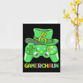 Spel Leprechaun Kostuum St. Patrick's Dag  Kaart (Gele Bloem)