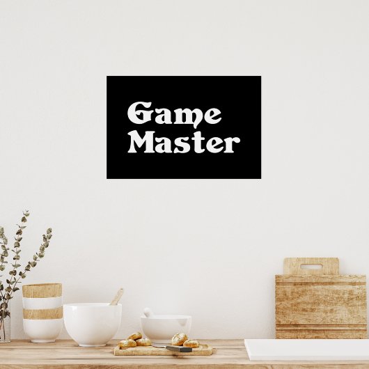 Spel Meester Poster (Keuken)