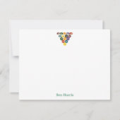 Spel Nacht Bachelor Party Classic Gentleman Notitiekaartje (Voorkant)