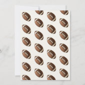 Spel nacht football verjaardag kaart (Achterkant)