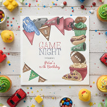 Spel nacht football verjaardag