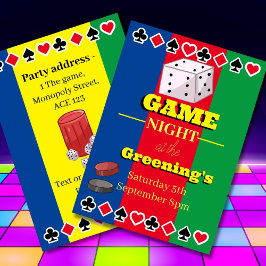 Spel Nacht Party Casino Poker Familie Spelletjes Kaart