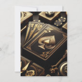 Spel Nacht Party Casino Verjaardag Kaart (Achterkant)