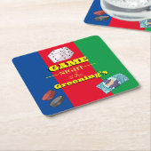 Spel Nacht Party Drinken Mat Spellen Kartonnen Onderzetters (Schuin)