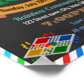 Spel nacht sjabloon flyer poster (Hoek)