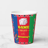 Spel nacht thema feestdecoraties games nacht papieren bekers (Voorkant)