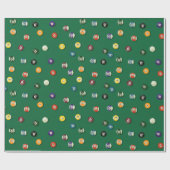 Spel Nacht Verjaardag Biljart Zwembad Haai Cadeaupapier (Vlak)