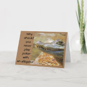 SPEL NIET MET EEN ALLIGATOR KAART (Voorkant)