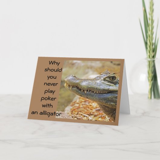 SPEL NIET MET EEN ALLIGATOR KAART (Voorkant)