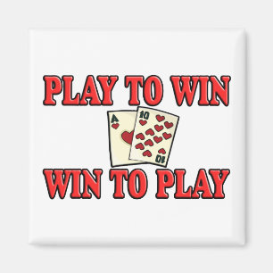 Spel om - win om te spelen - Blackjack te winnen Magneet