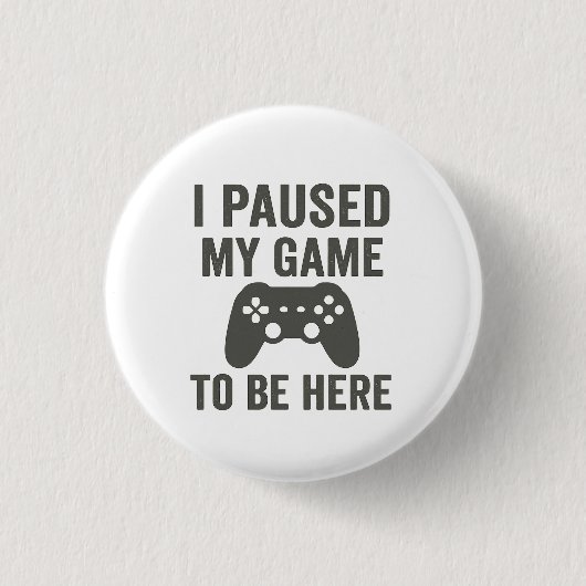 Spel onderbroken ronde button 3,2 cm (Voorkant)