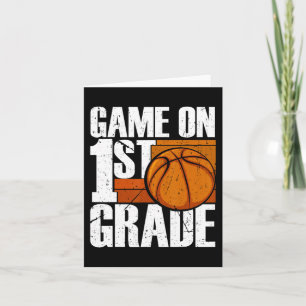 Spel op 1e klas basketbal terug naar school eerst kaart