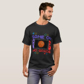 Spel op 2e klas basketbal grappig terug naar schoo t-shirt (Voorkant volledig)