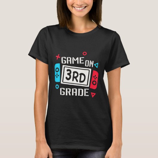 Spel op 3e klas Cool Kinder Team Derde Terug naar  T-shirt (Voorkant)