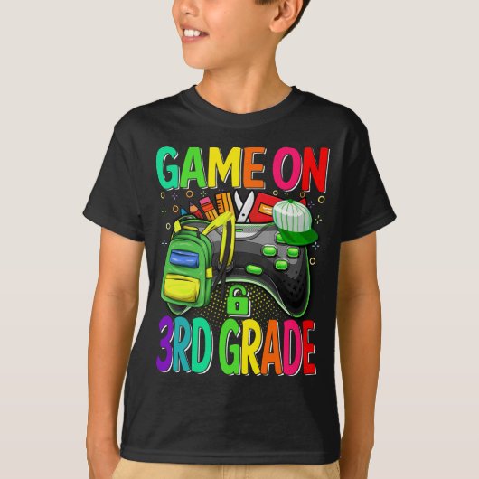 Spel op 3e klas terug naar school t-shirt (Voorkant)